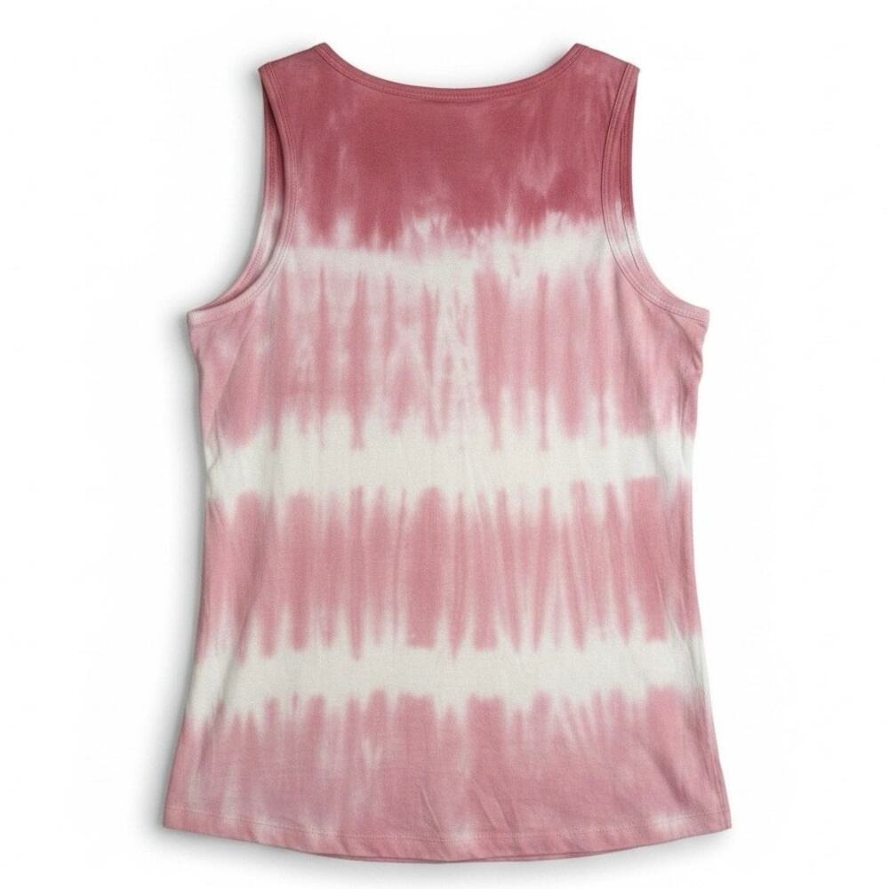 Dreamsicle Sz S multi pink tie-dye three button tank top | NWT - Picture 2 of 4